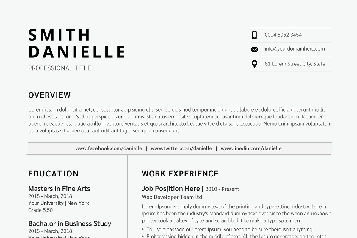 Top selling 30 Resumes Bundle, a Resume Template by paulresume (Photo 6 of 10)