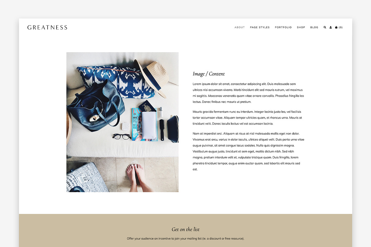 Greatness Wordpress Theme, a WordPress Template by Form & Flourish (Photo 2 of 4)