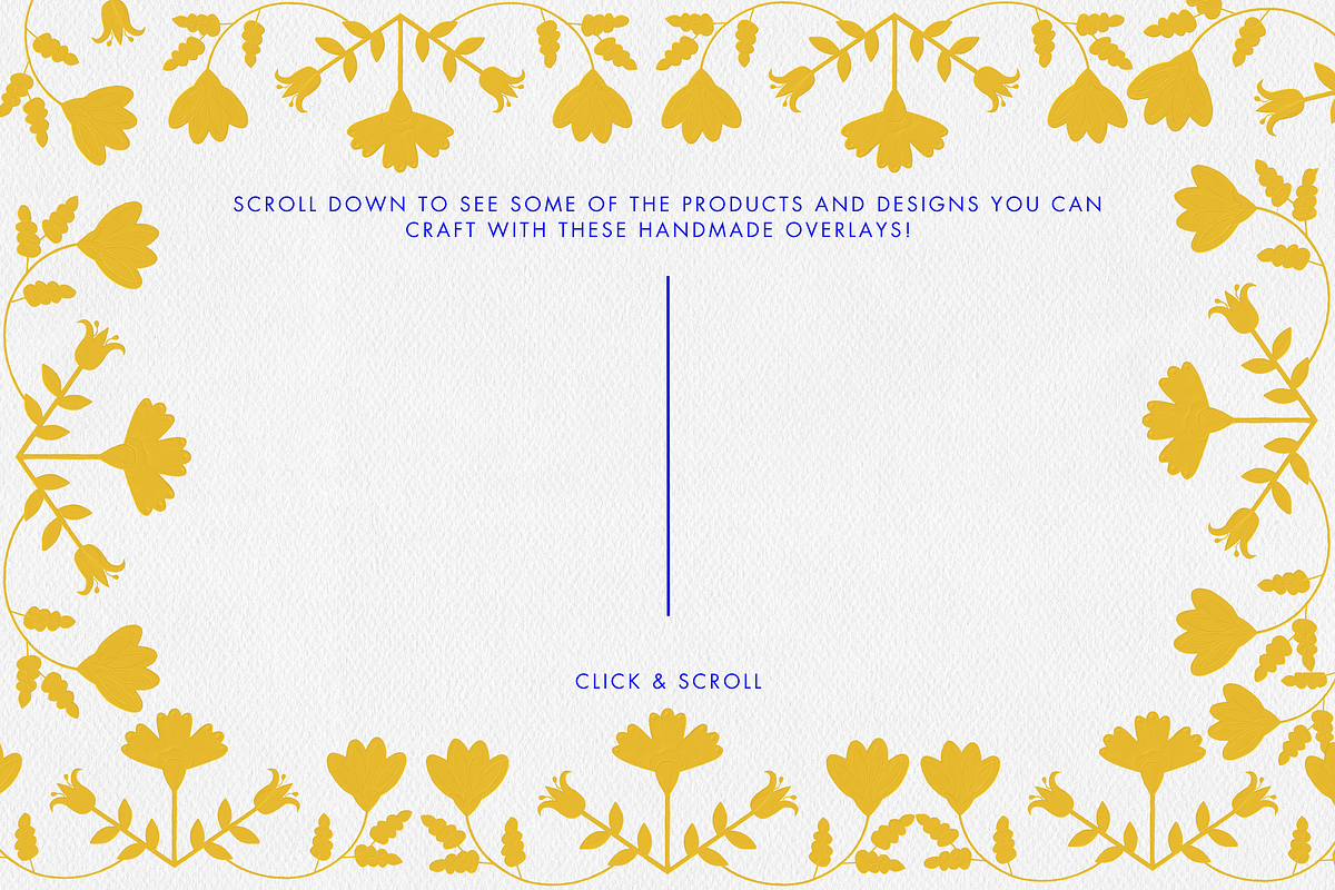 Yellow Otomi Oil Florals, a Texture Graphic by Minky Moo Creations (Photo 9 of 18)