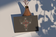 Crimson Gothic cross, a Decorative Illustration by blackmoon9 (Thumbnail 2 of 3)