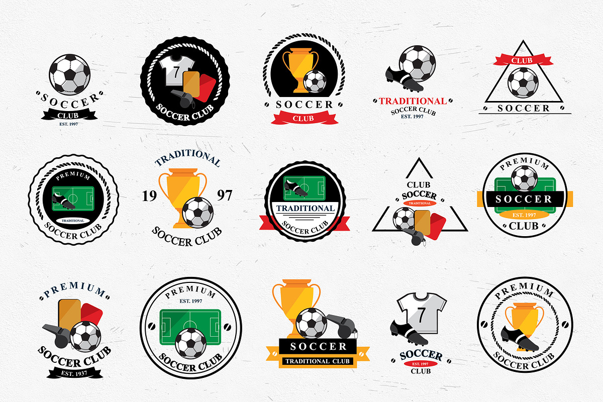 Set of vector soccer icons, a Sport Illustration by SpaceDuck