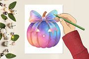 Coquette Pink Halloween Pumpkin PNG, an Illustration by designcity5 (Thumbnail 3 of 8)