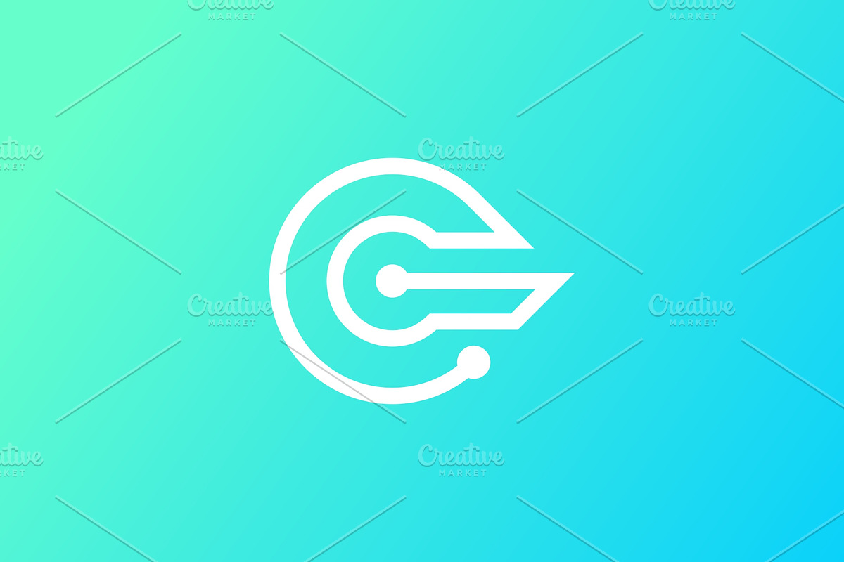 Technology C Letter Logo Template, a Branding & Logo Template by MenkType Studio (Photo 3 of 3)