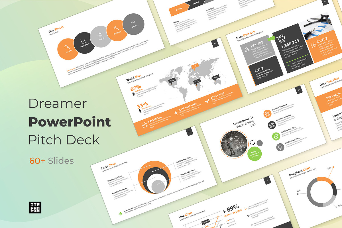 Dreamer Presentation Template, a Presentation Template by itefan Studio (Photo 1 of 6)