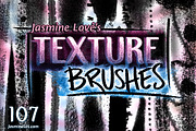 Texture Brushes for Photoshop, a Brush Add-On by Jasmine Lové (Thumbnail 1 of 10)