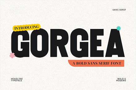 Gorgea - Bold Sans Serif