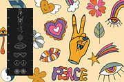 56 Groovy retro Procreate stamps, a Brush Add-On by Veronika Gotovceva (Thumbnail 4 of 4)