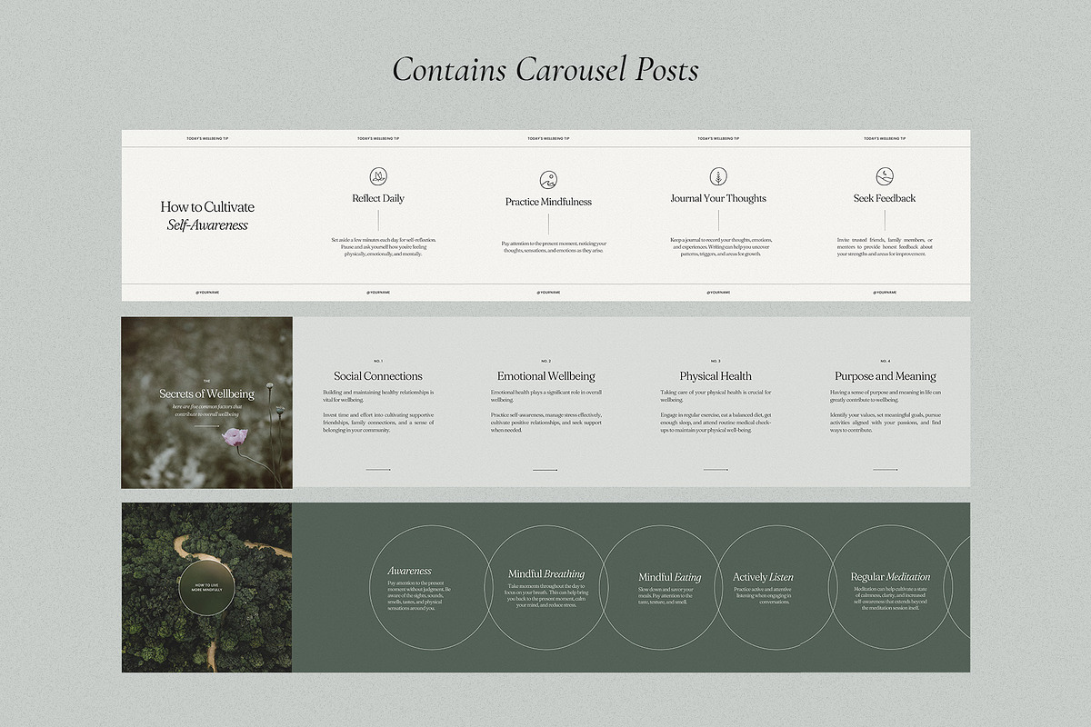 Wellbeing Coach Template - Canva, a Social Media Template by Willoe Studio (Photo 9 of 10)