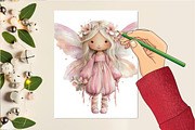 Watercolor Fairy Garden Clipart, an Illustration by DreamCafeArt (Thumbnail 4 of 6)