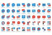 Speech Bubble Flat Style Icon, an Icon by sripfoto (Thumbnail 2 of 2)
