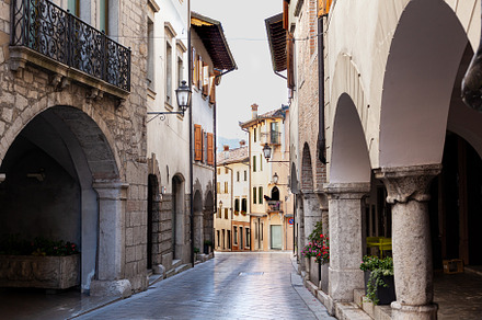 View of the Gemona Street, a Photo by Bepslabor