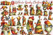 Watercolor Quirky Christmas Bundle C, an Illustration by Sublimation Artist (Thumbnail 1 of 6)