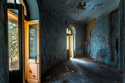 Concept of the modern loft abandone featuring abandoned, ancient, and