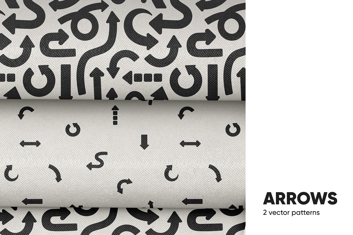 Arrows, pointers seamless patterns, a Pattern Graphic by Good Studio (Photo 1 of 8)