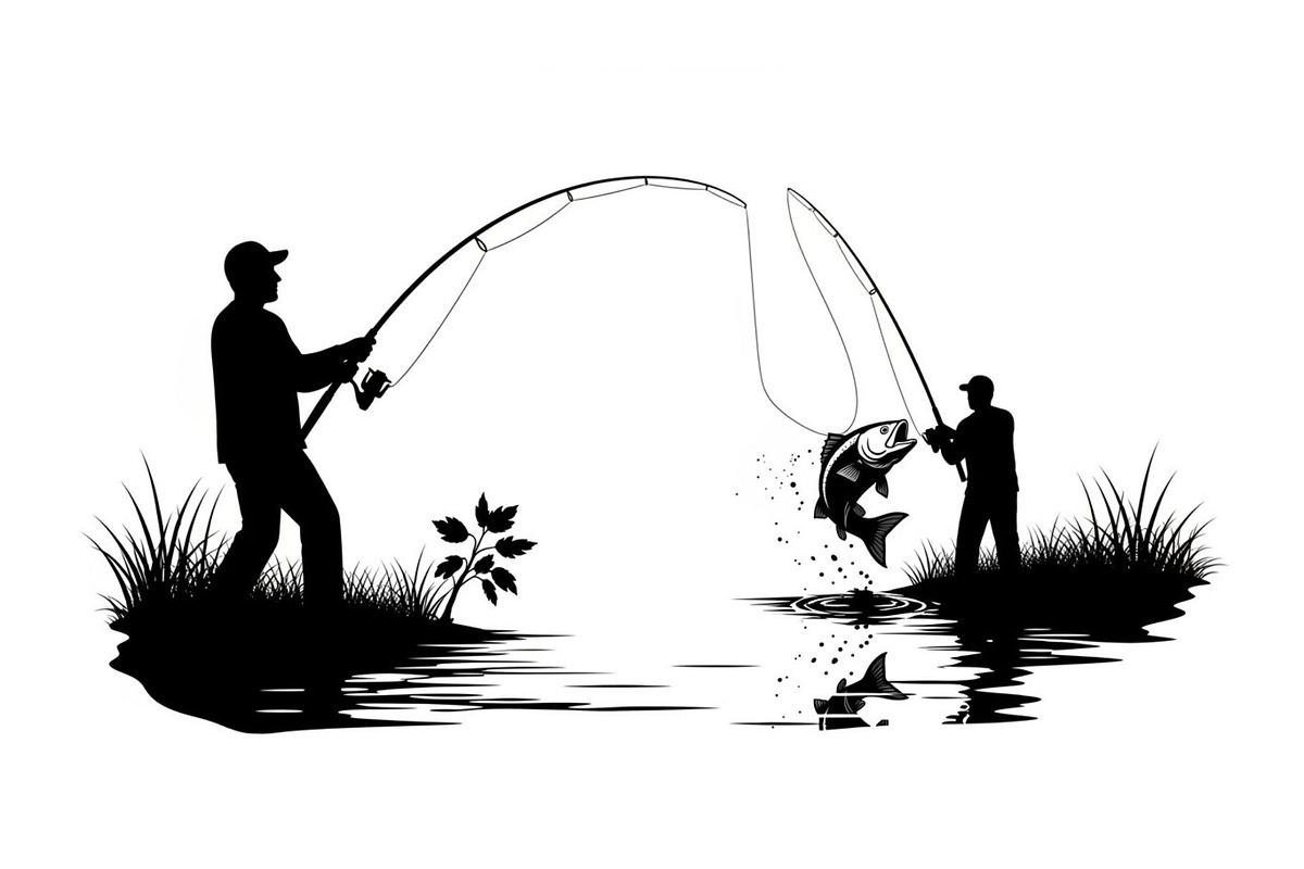 Fishing Silhouette Vector Bundle, an Illustration by hafijul (Photo 7 of 51)