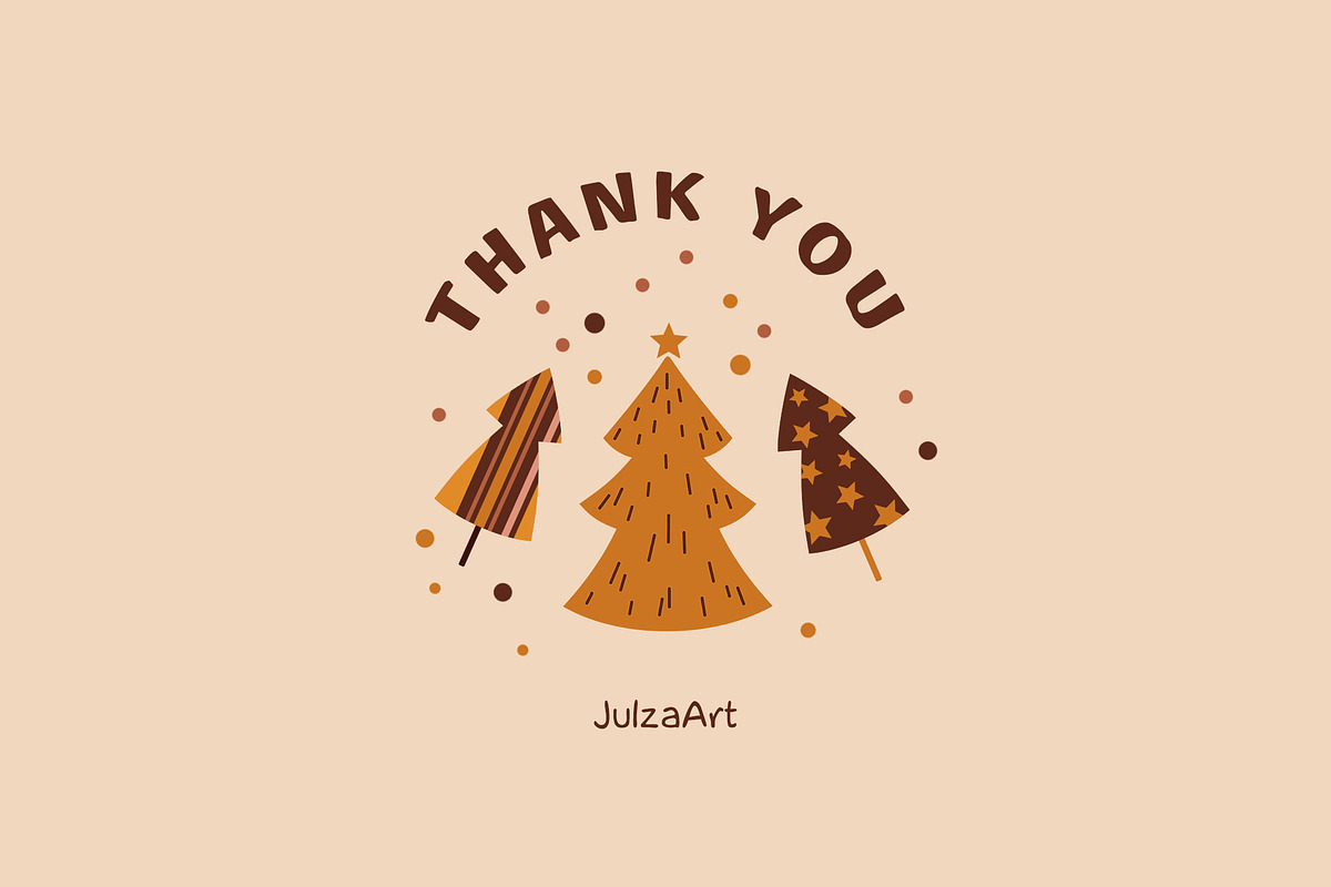 Boho Christmas collection, a Seasonal Illustration by JulzaArt (Photo 8 of 8)