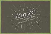 Hipsta Script + Hand Drawn Brushes, a Script Font by Elegrad Design Agency (Thumbnail 1 of 4)
