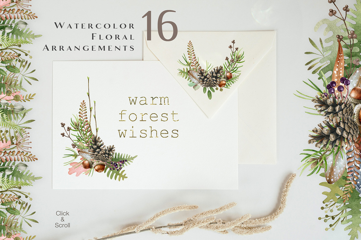 Forest Animals Watercolor Clipart, an Animal Illustration by AnitaPol (Photo 12 of 19)
