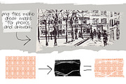 Monoprint Brushes Clipart & Brushes, an Illustration by Colors on Paper (Thumbnail 3 of 3)
