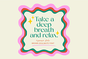 Brown Soulmate – A Charming Font Duo, a Sans Serif Font by zeenesia (Thumbnail 13 of 26)