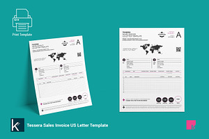 Tessera Sales Invoice US Letter