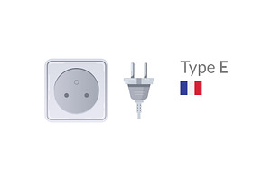 The Type E Electrical Plug and, a Technology Illustration by the8monkey