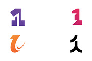Number 1 logo symbol design template, a Graphic by T.Vooka (Thumbnail 1 of 3)