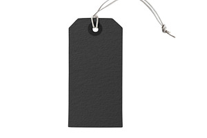 Blank black price label tag, a Business Photo by BOOCYS