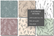Wild flower patterns VOL 2, a Pattern Graphic by CARROTDESIGN (Thumbnail 3 of 5)