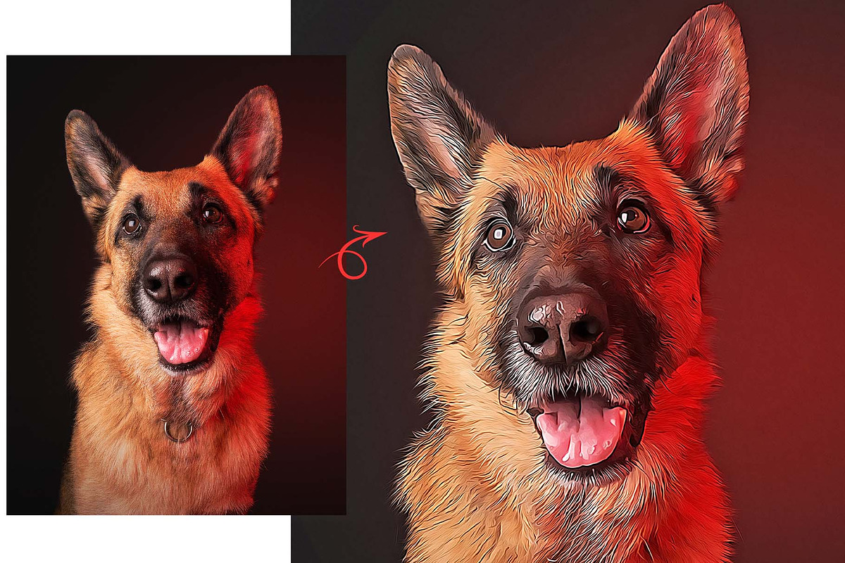 Cat and Pet Oil Painting, an Action Add-On by MRI STUDIO (Photo 10 of 17)