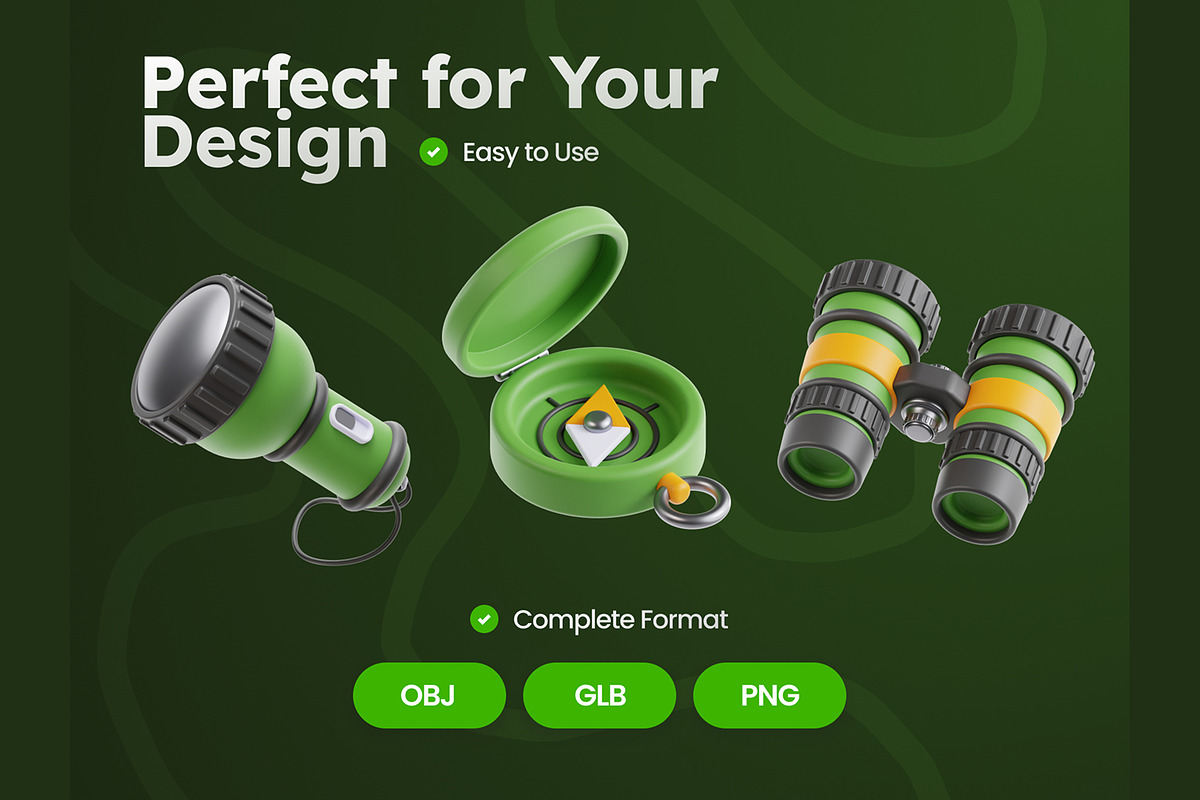 Camping 3D Icons, an Object 3D Model by Rakata Studio (Photo 4 of 7)
