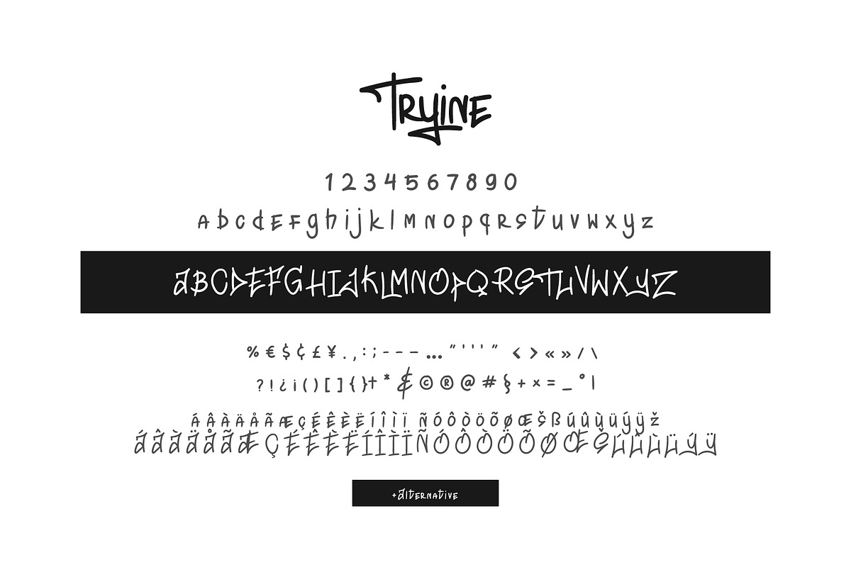 Tryine Font, a Font by Phoenix Dungeon (Photo 9 of 9)