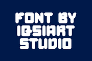 Liquid Crome - Round Font, a Sans Serif Font by Iqsiart Studio (Thumbnail 4 of 8)