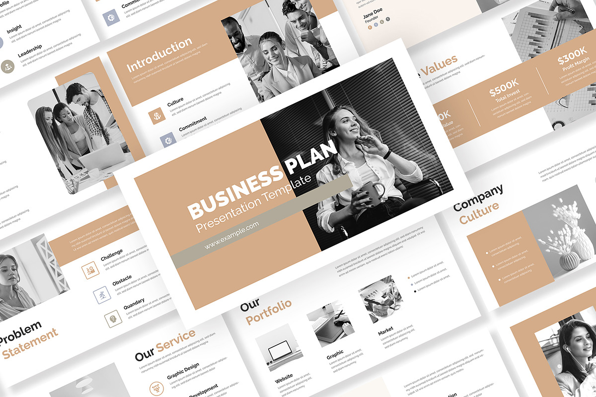 Digital Business Plan Presentation, a Presentation Template by Mighty-Slide (Photo 1 of 6)
