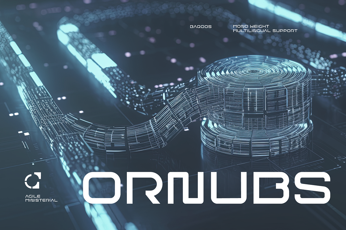 Ornubs Font, a Sans Serif Font by baqoos (Photo 1 of 8)