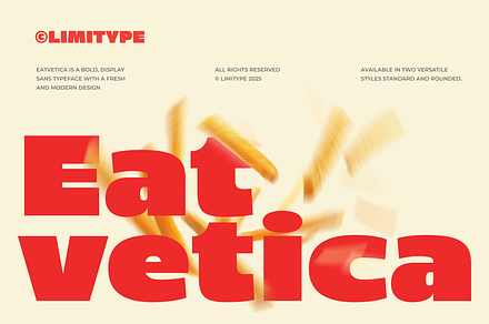 Eatvetica - Bold Food Font