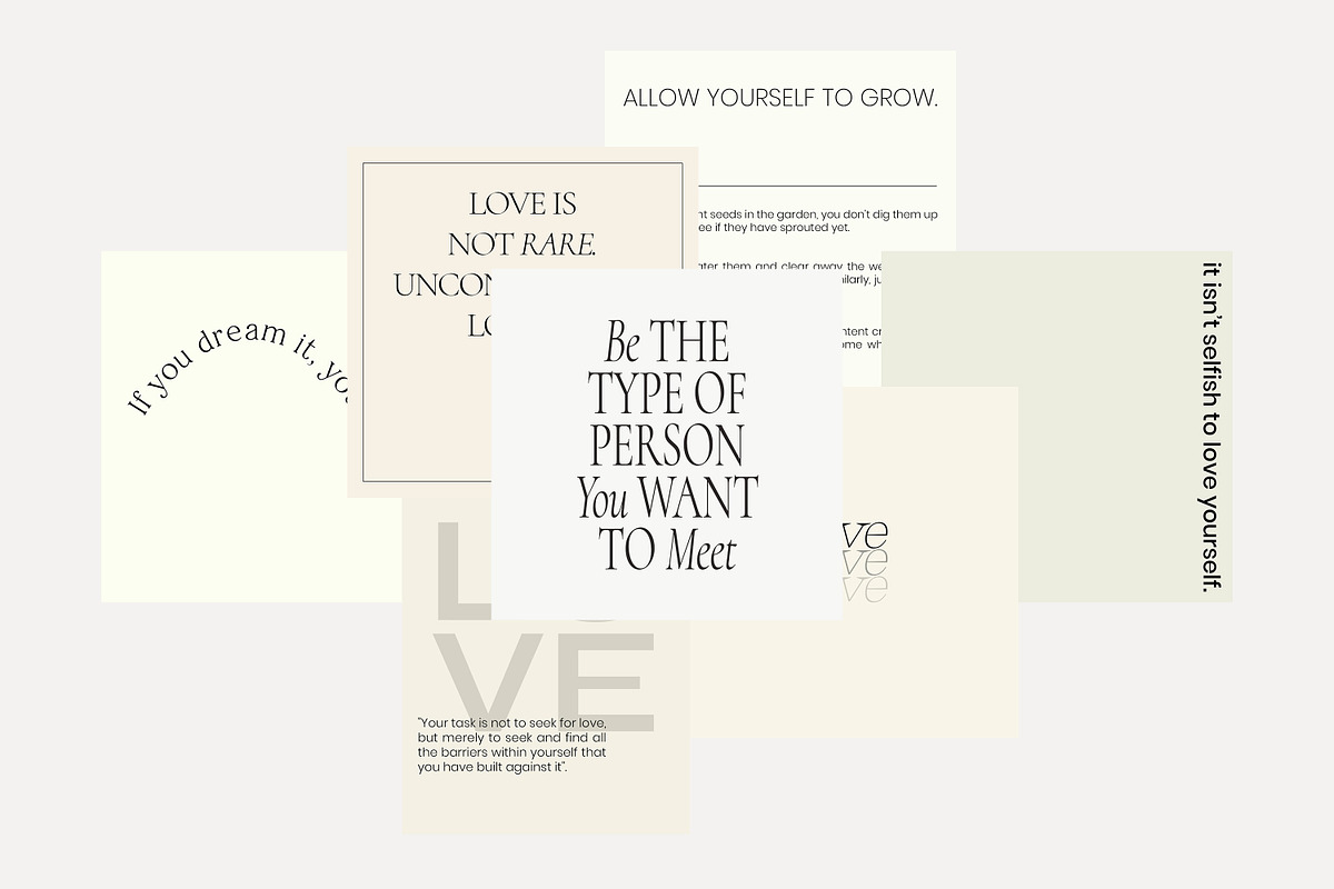 Instagram Quotes Posts Stories PS, a Social Media Template by Love Radiation Studio (Photo 9 of 19)