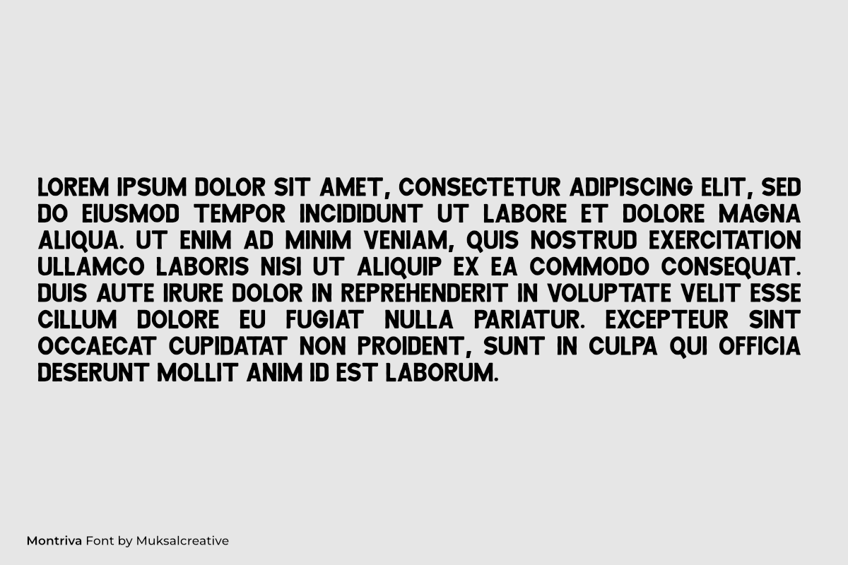 Montriva is a bold modern typeface, a Sans Serif Font by Muksal Creative (Photo 3 of 10)