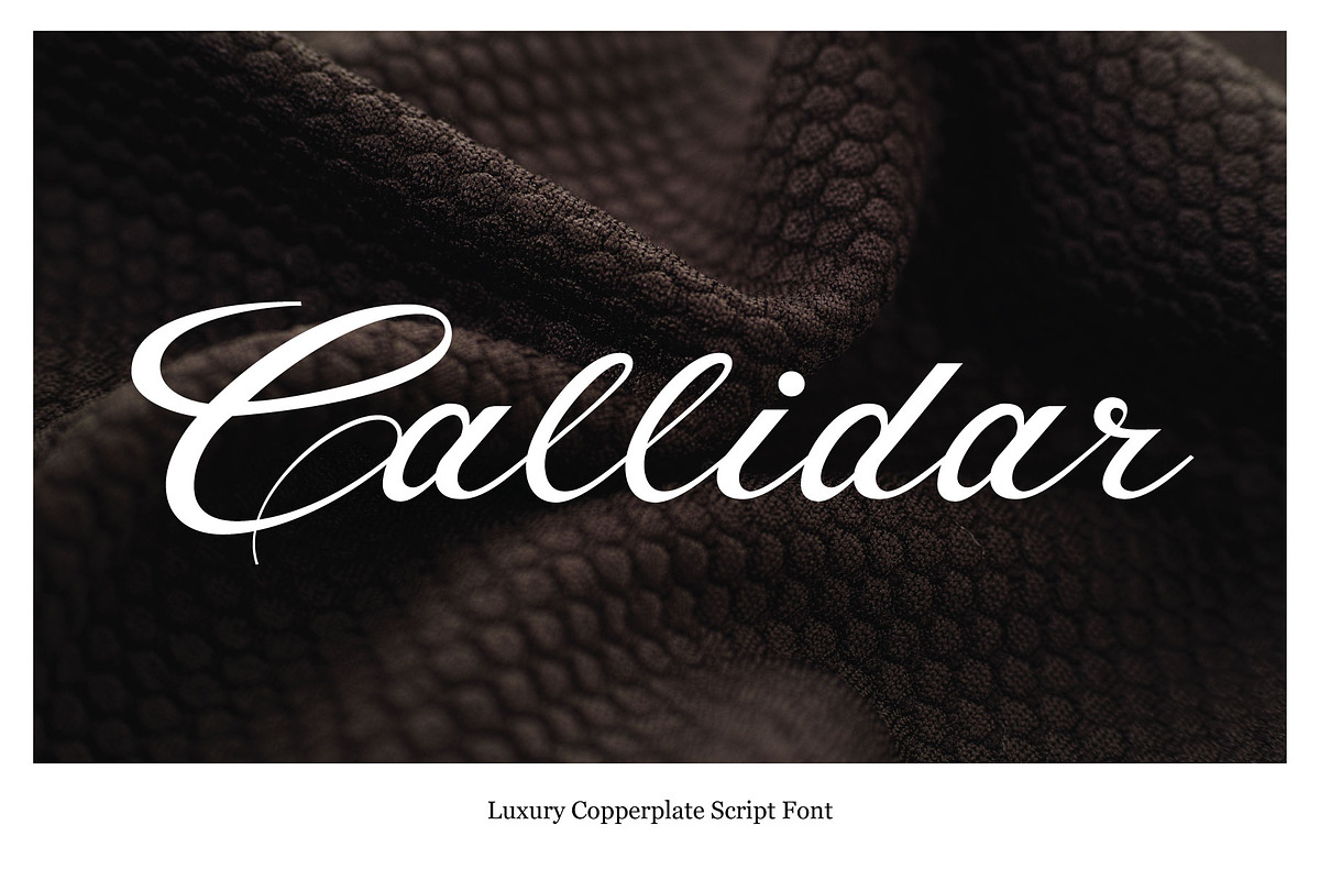 Callidar - Copperplate Script, a Script Font by Gittype (Photo 9 of 14)