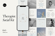 Therapist Social Kit - Canva, a Social Media Template by Willoe Studio (Thumbnail 1 of 11)