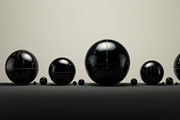 41 Black spheres illustrations, an Object Illustration by Handmadefont (Thumbnail 19 of 41)
