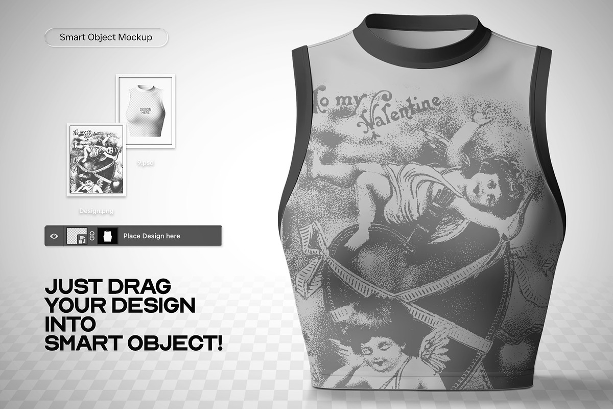 Y2K Women Apparel Mockup, a Shirt Mockup by Mocktopia (Photo 9 of 10)