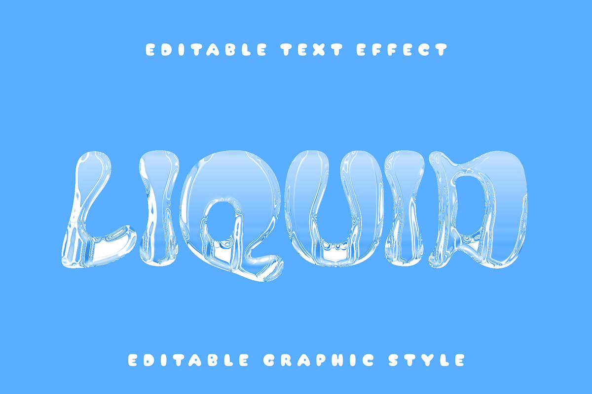 Water Glass Editable Text Effect, a Templates & Theme by studiogstock (Photo 3 of 3)