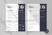 Modern Resume CV Template Design, a Resume Template by PixelStudio (Thumbnail 2 of 3)