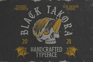 Black Takora Blackletter Font, a Blackletter Font by alit design