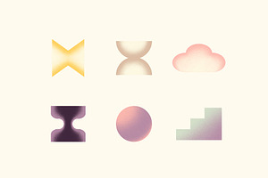 Shapes & Grainy Gradients