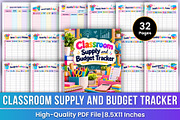 Classroom Supply & Budget Tracker, a Stationery Template by Mustafiz (Thumbnail 1 of 4)