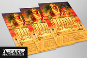 Luau Party Flyer Template, a Flyer Template by XtremeFlyers (Thumbnail 2 of 2)