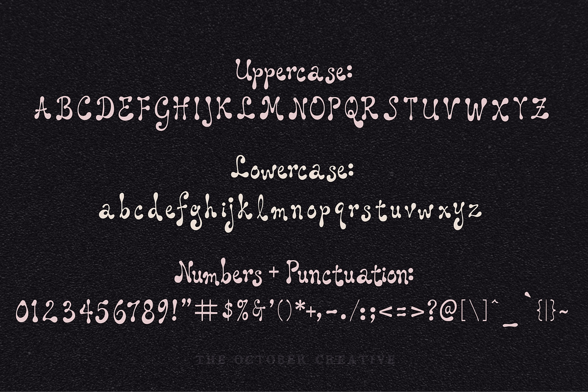 Toadstool Tuesday Retro Folk Display, a Sans Serif Font by The October Creative (Photo 2 of 8)