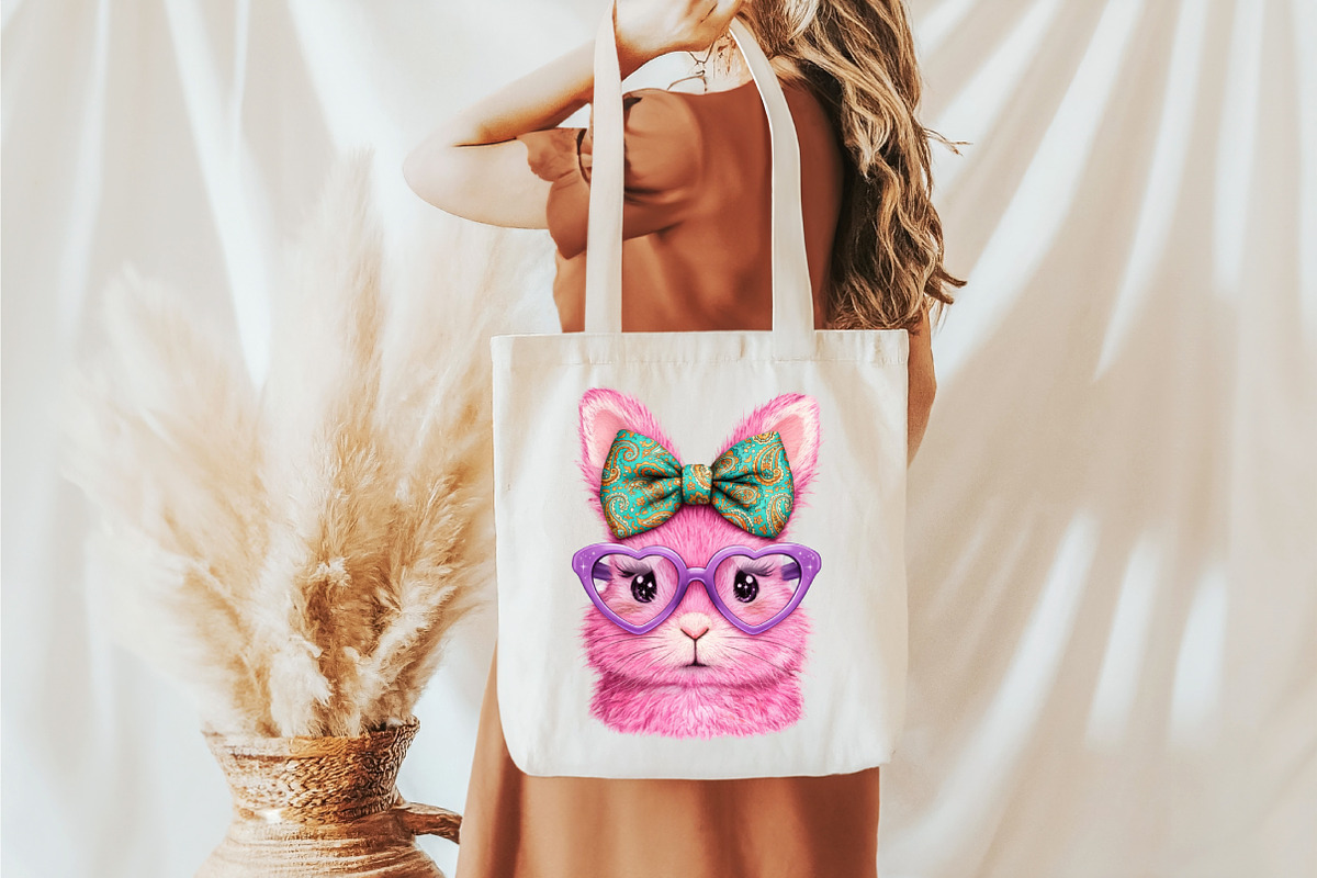 Retro Leopard Happy Easter Bunny Png, an Illustration by designcity5 (Photo 7 of 9)